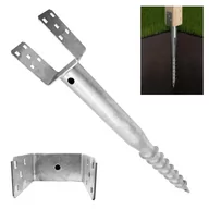 Inne mocowania - Podstawa Słupa Kotwa Wkręcana Do Ziemi 120X865 Pwu120 - miniaturka - grafika 1