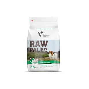 VetExpert Raw Paleo Adult Small 0,75 kg - Sucha karma dla psów - miniaturka - grafika 1