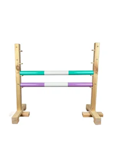 Przeszkoda skokowa do hobby horse 60 cm, 2 belki, miętowa i lawendowa - Maskotki i pluszaki - miniaturka - grafika 1