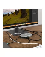 Stacje dokujące i replikatory portów - dicota Przenośna stacja dokująca USB-C  10-in-1 HDMI PD 100W - miniaturka - grafika 1