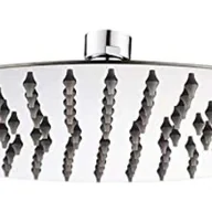 Deszczownice - Głowica prysznicowa ze stali nierdzewnej - oszczędzająca wodę głowica prysznicowa, okrągła dysza 20 cm, uniwersalna deszczownica, gwint 1/2" - miniaturka - grafika 1