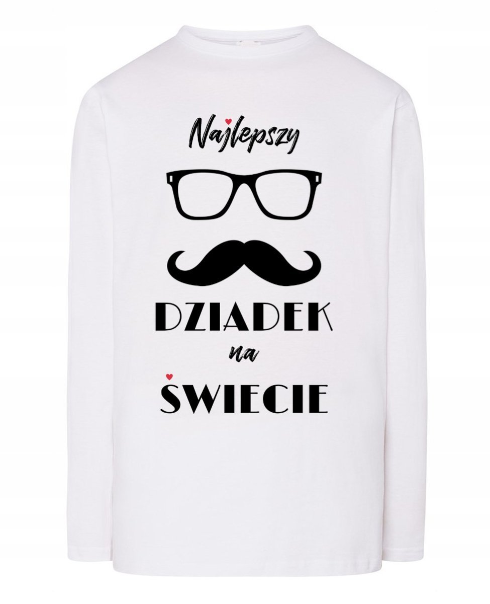 Longsleeve męski Dzień Dziadka Najlepszy Dziadek na Świecie Prezent r.XL