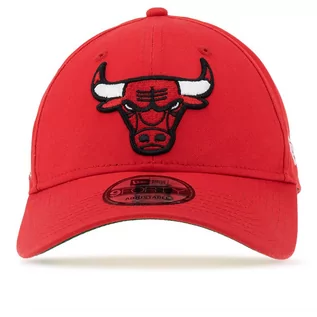 Czapki i chusty sportowe damskie - Czapka New Era 9Forty Chicago Bulls Team Side Patch Red Adjustable 60298790 - czerwona - grafika 1