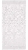 Ręczniki - Kleine Wolke Leaf Wegański Ręcznik kapielowy biały 70x140 cm ECO LIVING - miniaturka - grafika 1