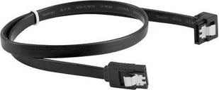 LANBERG Kabel SATA Lanberg DATA III 6Gb/s F/F 0,3m kątowy metalowe zatrzaski czarny (CA-SASA-13CU-0030-BK) - Kable komputerowe i do monitorów - miniaturka - grafika 2