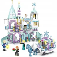 Klocki - Klocki Kraina Lodu Kryształowy Zamek Z Karocą Lodowy Pałac Elsa Anna 06 - miniaturka - grafika 1