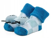 Skarpetki dla dzieci - Ciepłe bawełniane skarpetki z grzechotką r 1-2 lat - miniaturka - grafika 1