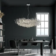 Lampy sufitowe - Żyrandol Paul Neuhaus Ricicle, chrom, długość 120 cm - miniaturka - grafika 1