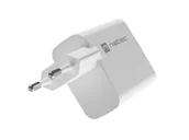 Ładowarki do telefonów - Natec Ribera GaN 65W USB-A USB-C biała - miniaturka - grafika 1