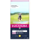 Sucha karma dla psów - Eukanuba Grain Free Puppy Small / Medium Breed, kurczak - 12 kg - miniaturka - grafika 1