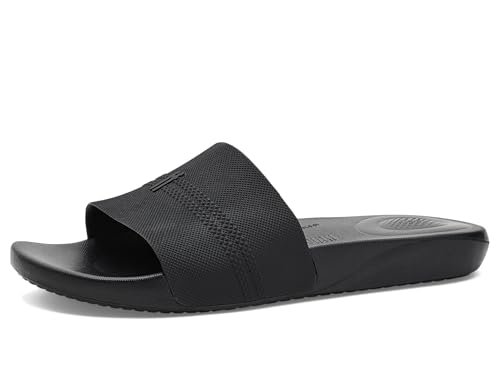 Fitflop Damskie sandały iQUSHION męskie klapki basenowe, wszystkie czarne, 7 UK, Cały czarny, 41 EU