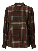 Koszule damskie - Tommy Hilfiger - Bluzka damska, zielony - miniaturka - grafika 1