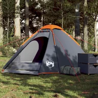 Namioty i tipi dla dzieci - The Living Store Namiot turystyczny - 4-os. - szaro-pomarańczowy - wodoszczelny - Namiot - miniaturka - grafika 1