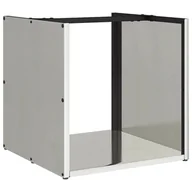 Wózki magazynowe - vidaXL Stojak na drewno opałowe 40x40x40 cm Stal nierdzewna - miniaturka - grafika 1