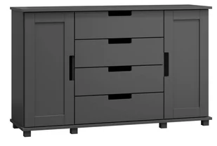 Komoda sosnowa drewniana nr4 Modern 160x120x42 szara - Komody - miniaturka - grafika 1