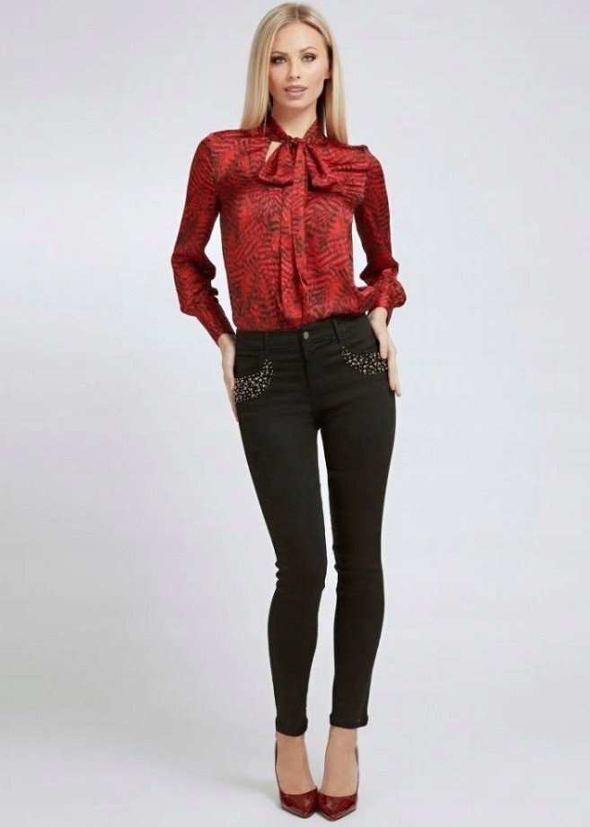 GUESS MARCIANO SPODNIE DAMSKIE CZARNE 30 W_A