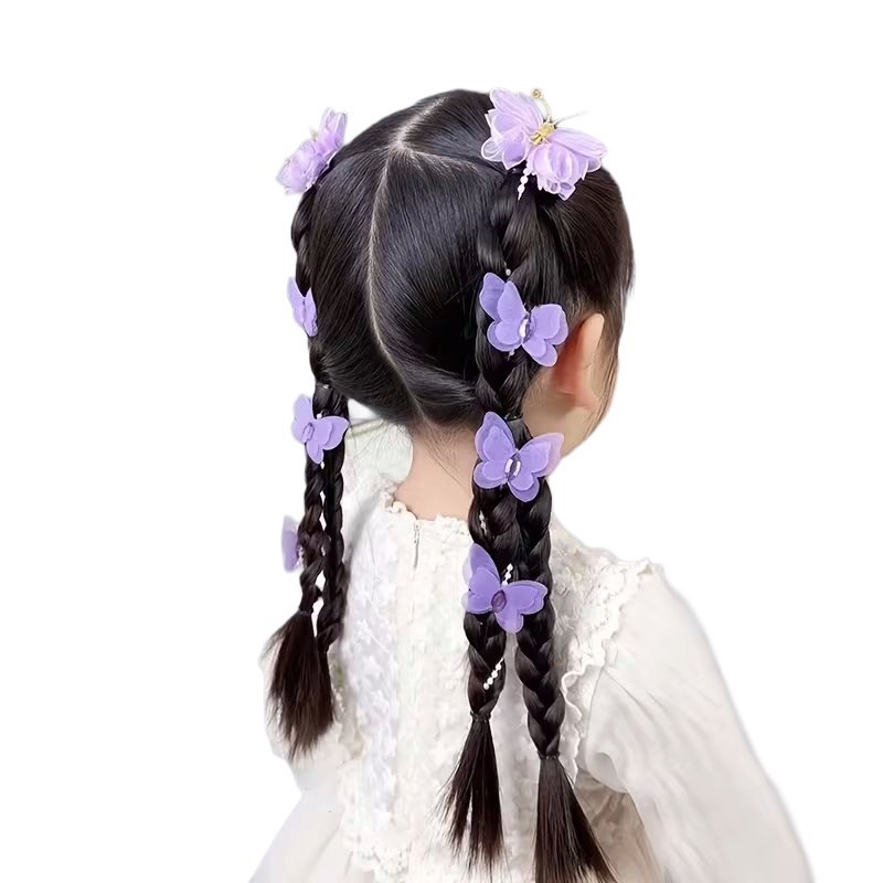 Spinki do Włosów Super Wzory i Kolory Fioletowe Motylki x2szt.