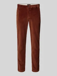 Spodnie sztruksowe o kroju tapered fit z wpuszczanymi kieszeniami model ‘CORDUROY’ - Spodnie męskie - miniaturka - grafika 1