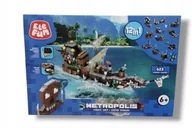 Klocki - ELE FUN METROPOLIS STATEK PIRACKI 623 ELEMENTY KLOCKI 6+ - miniaturka - grafika 1