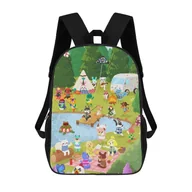 Torebki damskie - Animal Crossing Daypack 17-calowy plecak plecak plecak Torba na ramię o dużej pojemności Torby podróżne Torby studenckie 16.1 X 11.8 X 4.5inches - miniaturka - grafika 1
