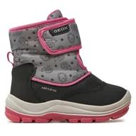 Buty dla dziewczynek - Śniegowce Geox B Flanfil Girl B Abx B263WG 0BCMN C9235 S Czarny - miniaturka - grafika 1