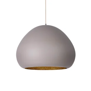 Wisząca lampa kuchenna Lava 41080 Sigma metalowa szara złota - Lampy sufitowe - miniaturka - grafika 1