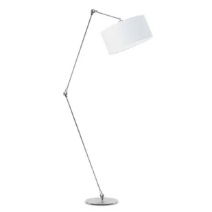 Lysne Lampa stojąca BARI abażur beżowy stelaż czarny 1468 - Lampy stojące - miniaturka - grafika 1