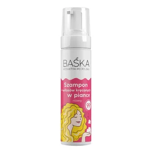 BAŚKA, Szampon do włosów kręconych w piance - różany, 200 ml - Szampony do włosów - miniaturka - grafika 1