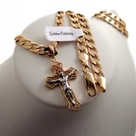 Bransoletki - Złoty Łancuszek Pancerka + Bransoletka 18K Prezent - miniaturka - grafika 1