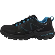 Buty trekkingowe męskie - Dockers by Gerli Męskie buty trekkingowe 47BZ009, czarne/niebieskie, 47 UE - miniaturka - grafika 1