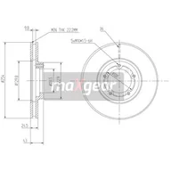 Tarcze hamulcowe - MAXGEAR Tarcza hamulcowa 19-0706 - miniaturka - grafika 1