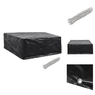 vidaXL Pokrowiec na meble ogrodowe 10 oczek 260x260x90 cm - Pokrowce ochronne na meble ogrodowe - Pokrowce na meble ogrodowe - miniaturka - grafika 1