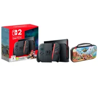 Konsole Nintendo - Nintendo Switch 2 Joy-Con Czarny + Mario Kart World + Etui Nacon NS212MKW Mario Kart World - miniaturka - grafika 1