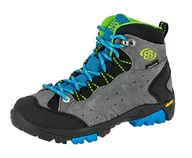 Buty dla chłopców - Brütting Uniseks Dziecięce Mount Bona High Kids, Trekkingi, Szary/Niebieski/Cytrynowy, 32 EU - miniaturka - grafika 1