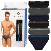 Majtki męskie - SLIPY MĘSKIE 100% Bawełniane Slipki MORAJ Zestaw Komplet r. M - miniaturka - grafika 1
