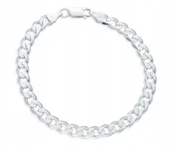 Bransolety męskie - Bransoletka Srebrna Męska Szeroka Pancerka Gruba Pełna 21 cm Srebro 925 - miniaturka - grafika 1