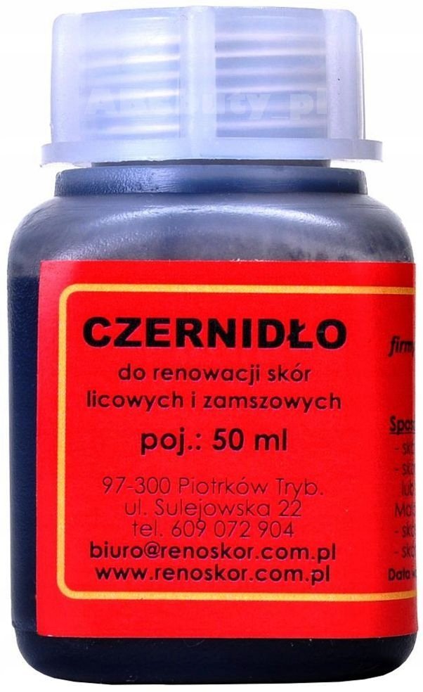 UNIWERSALNA CZARNA FARBA DO EKOSKÓRY ZAMSZU NUBUKU WELURU WILBRA LAKIER +50