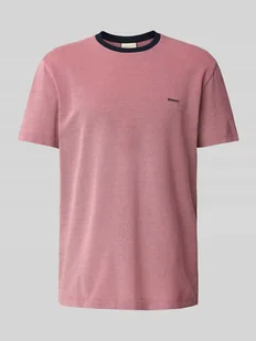 T-shirt z fakturowanym wzorem - Koszulki męskie - miniaturka - grafika 1