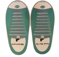 Akcesoria obuwnicze - Sznurowadła silikonowe brokatowe ( SREBRNE ) - miniaturka - grafika 1