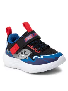 Skechers Sneakersy Shark Wave 407233N/BKBL Czarny - Buty dla chłopców - miniaturka - grafika 1