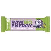 Batony proteinowe - Bombus BIO Baton RAW ENERGY BIO czarna porzeczka-kokos BEZGL. BIO 50 g - miniaturka - grafika 1