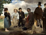 Plakaty - Galeria Plakatu, Plakat, The Old Musician, Edouard Manet, 50x40 cm - miniaturka - grafika 1