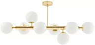 Lampy sufitowe - Kaspa Plafon LAMPA sufitowa CUMULUS 10756805 designerska OPRAWA metalowa mondo szklane kule balls molekuły złota biała 10756805 - miniaturka - grafika 1