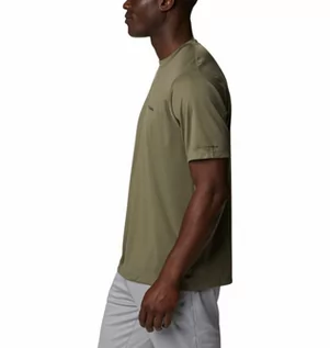 Koszulki sportowe męskie - Męska koszulka termoaktywna Columbia Zero Rules - oliwkowa/khaki - COLUMBIA - grafika 1