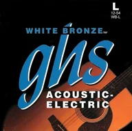 Struny gitarowe  - ghs GHS WB 52 L z brązu Alloy String Standard Light Biały WBL - miniaturka - grafika 1