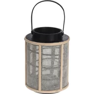 Dekoracje domu - Lampion bambusowy z metalowym korpusem 17 x 22 cm HZ1911510 - miniaturka - grafika 1