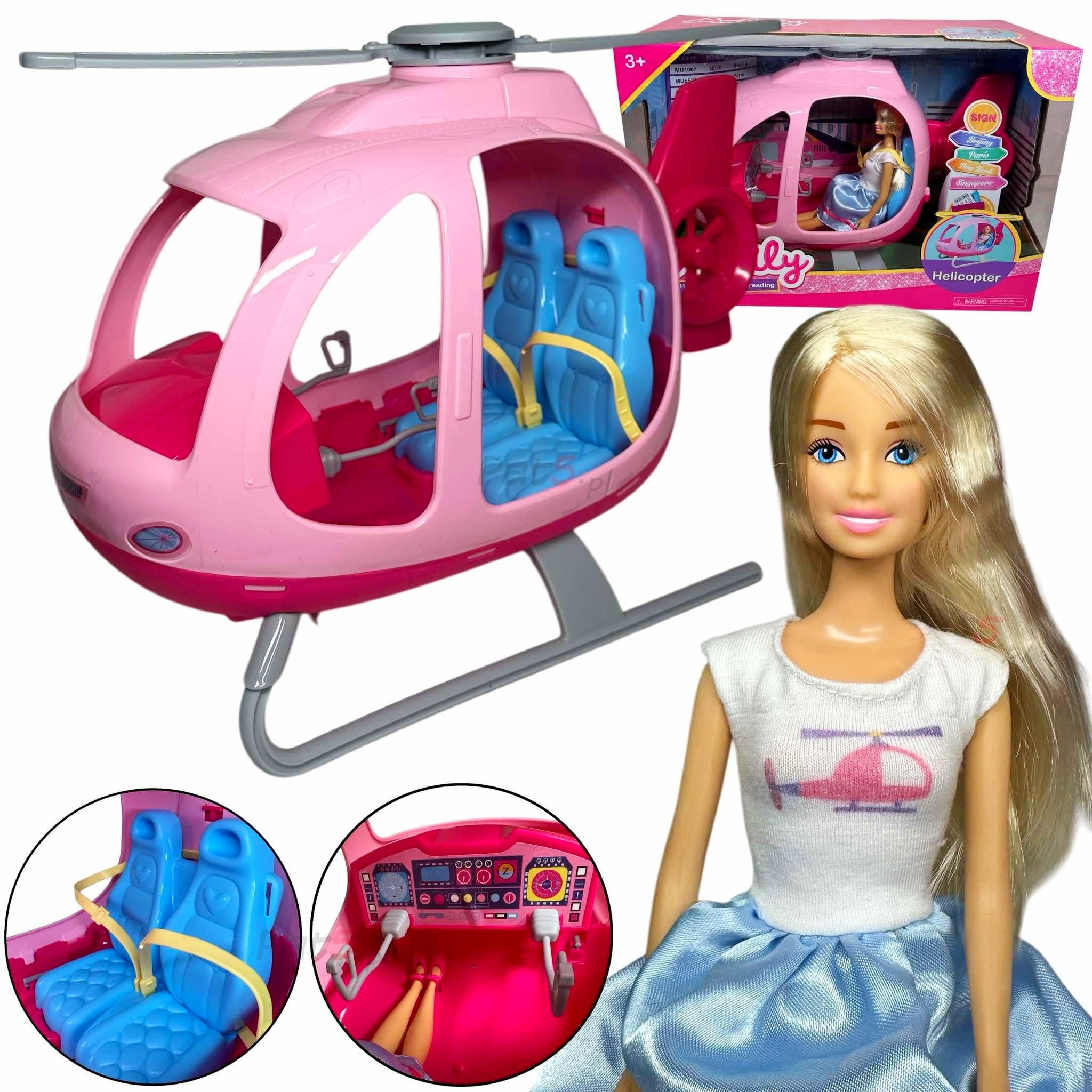 Lalka Anlily Duży Helikopter Samolot Dla Lalki Zestaw Akcesoria