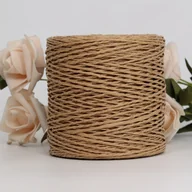 Rękodzieło - TEMU 100g Papierowa z trawy Ręcznie pleciona torba do kapelusza do pakowania prezentów 100% len - miniaturka - grafika 1