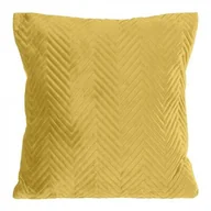 Poszewki na poduszki - Poszewka dekoracyjna SOFIA 45 x 45 cm musztardowa - miniaturka - grafika 1