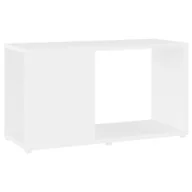Szafki RTV - vidaXL Szafka pod TV, biała, 60x24x32 cm, płyta wiórowa - miniaturka - grafika 1